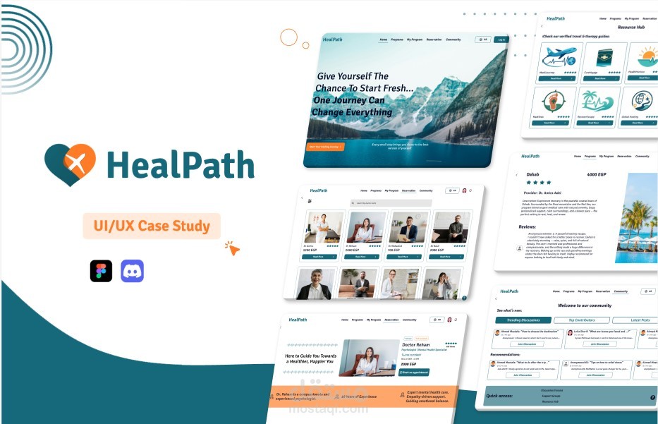 HealPath موقع للسفر للعلاج والتأهيل النفسي