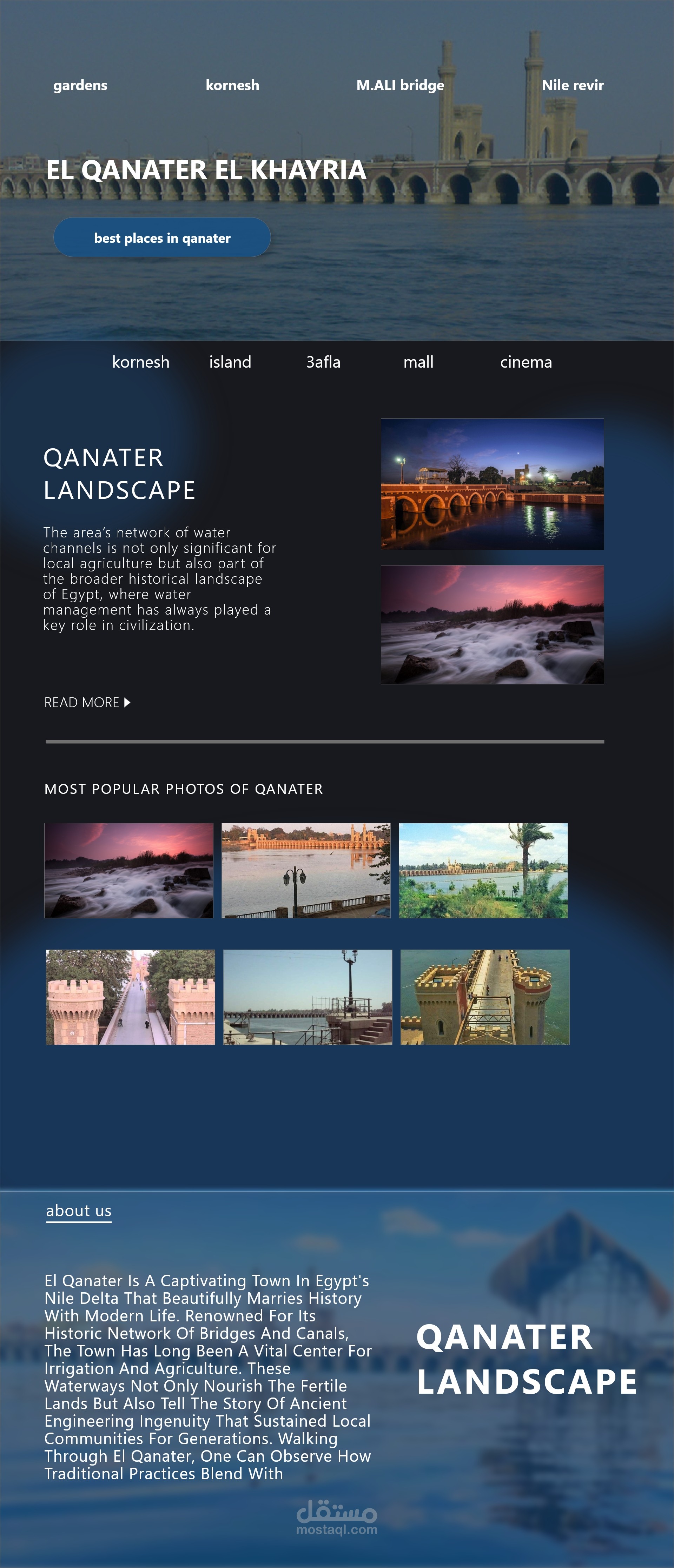 website for place in egypt called el qanater