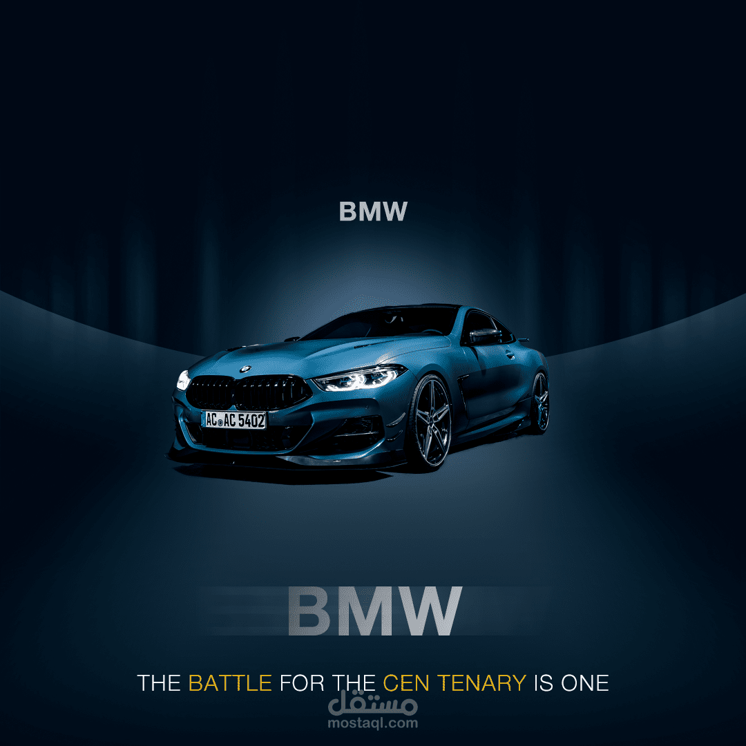 تصميم بوستر سوشيال ميديا لسيارة BMW