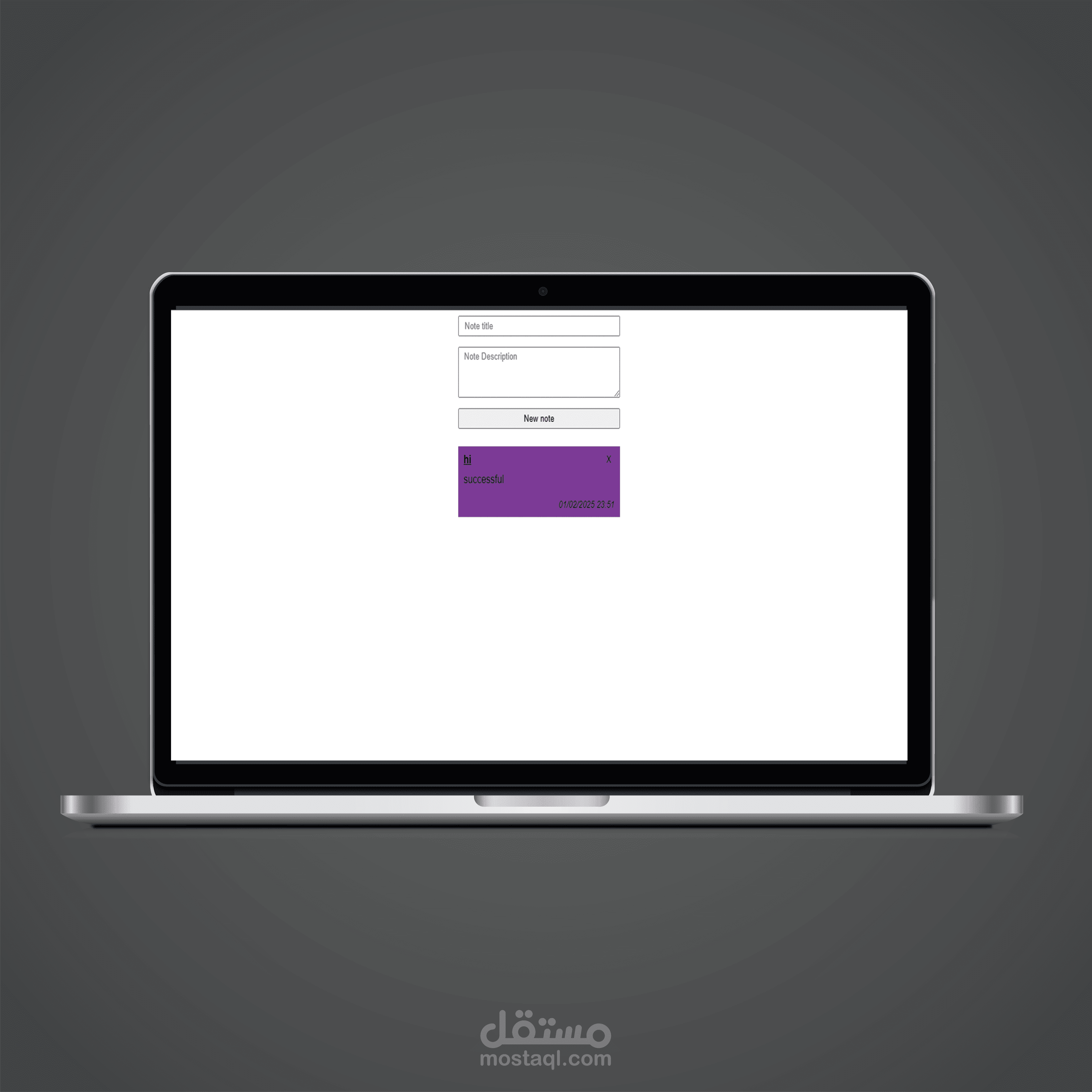 Notes App Website