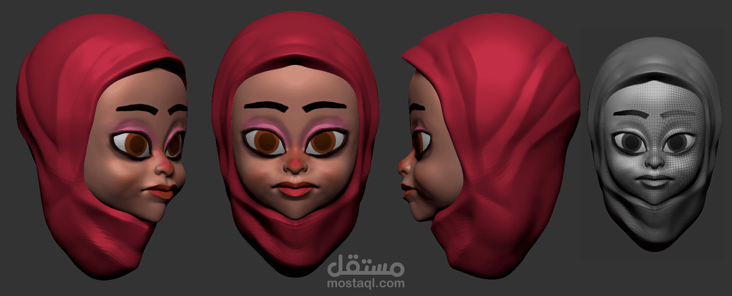 تصميم شخصية ثري دي