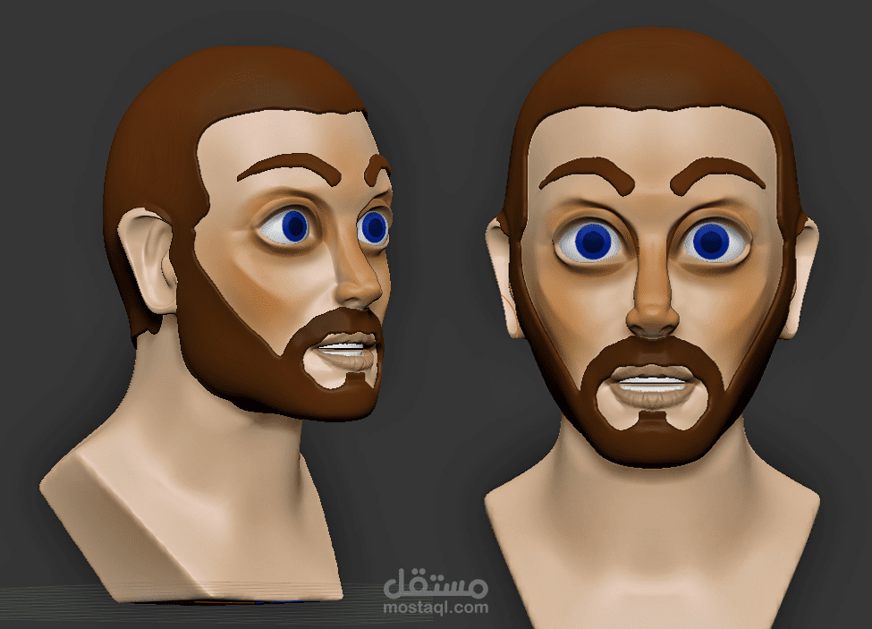 تصميم شخصية ثري دي