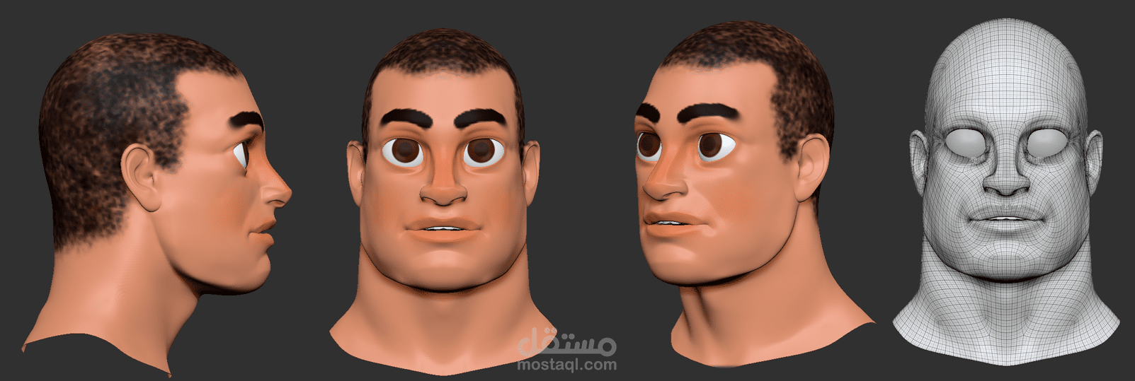 تصميم شخصية ثري دي