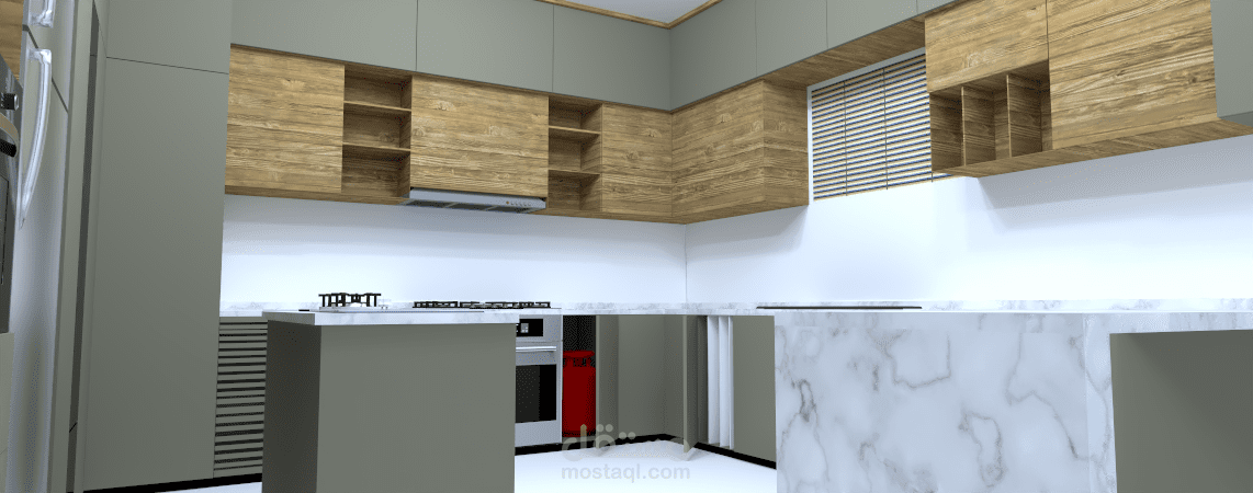 تصميم رسم الهندسى يحاكى الواقع مثل المطابخ