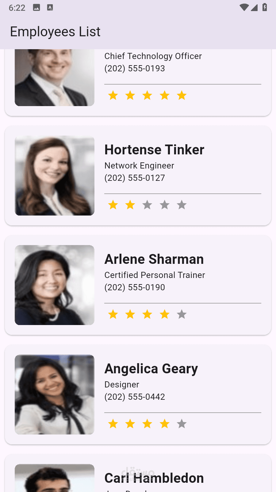 Reviews app