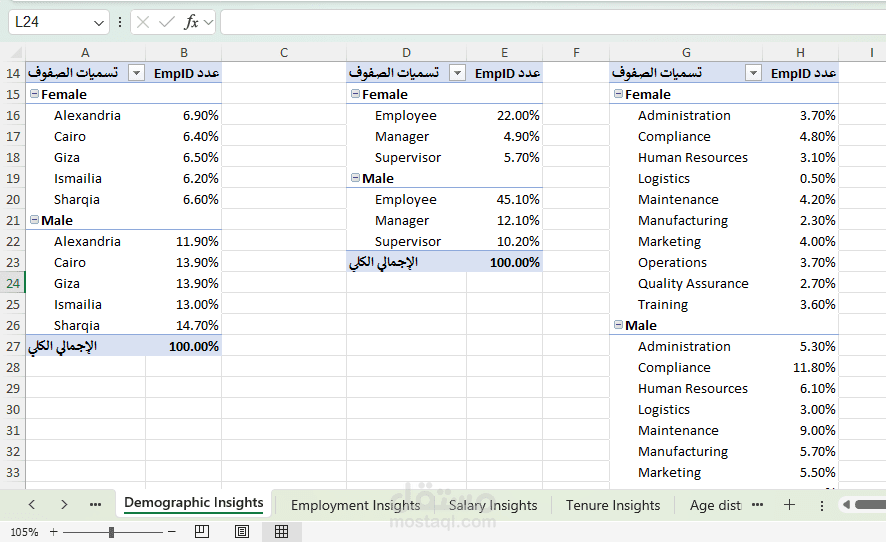 Excel Data Analysis Insights