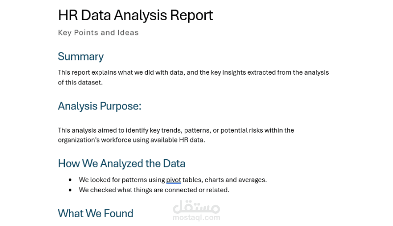 Data Analysis Report