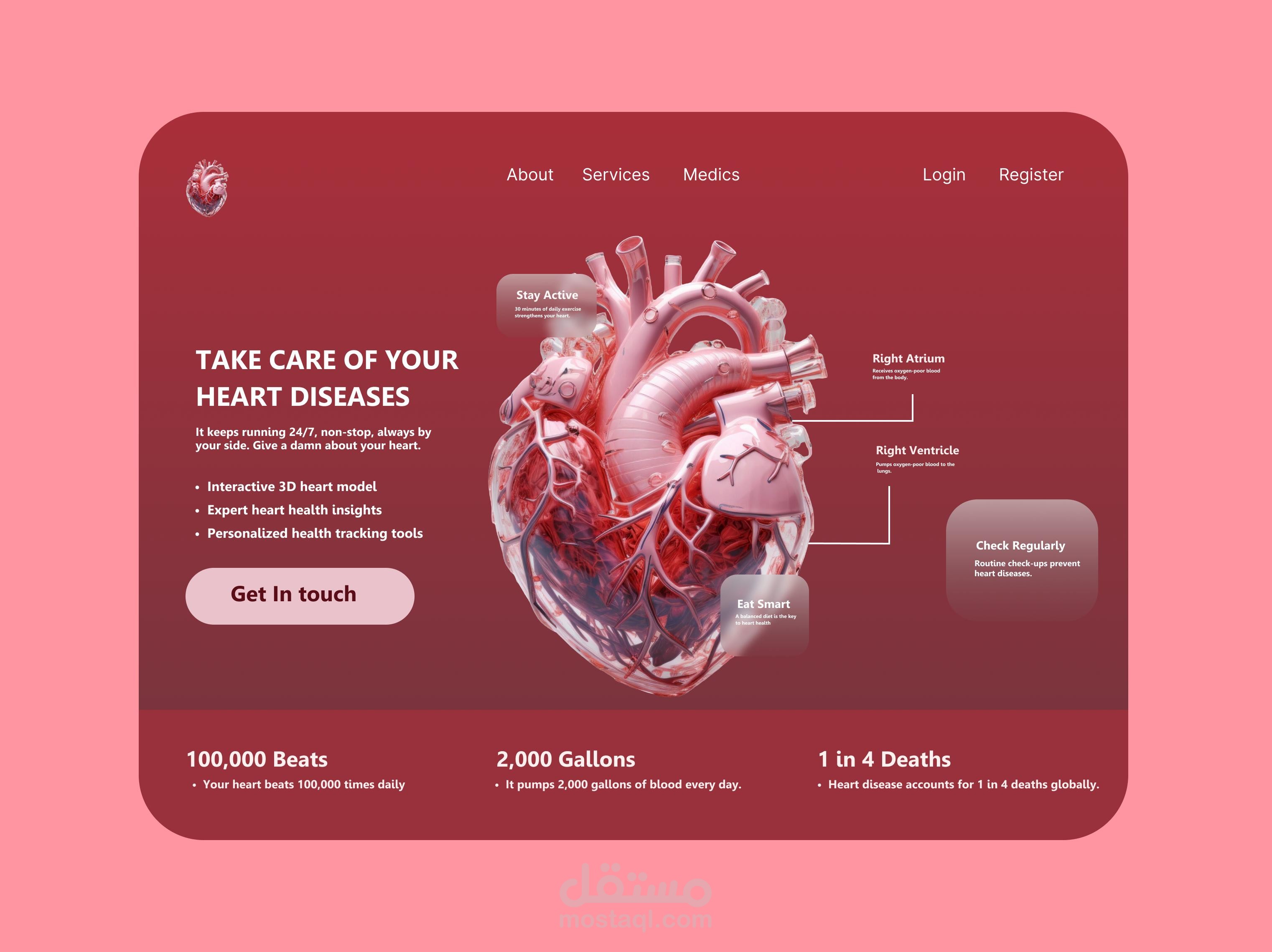 EchoHealth — منصة ذكية للتنبؤ بمخاطر أمراض القلب