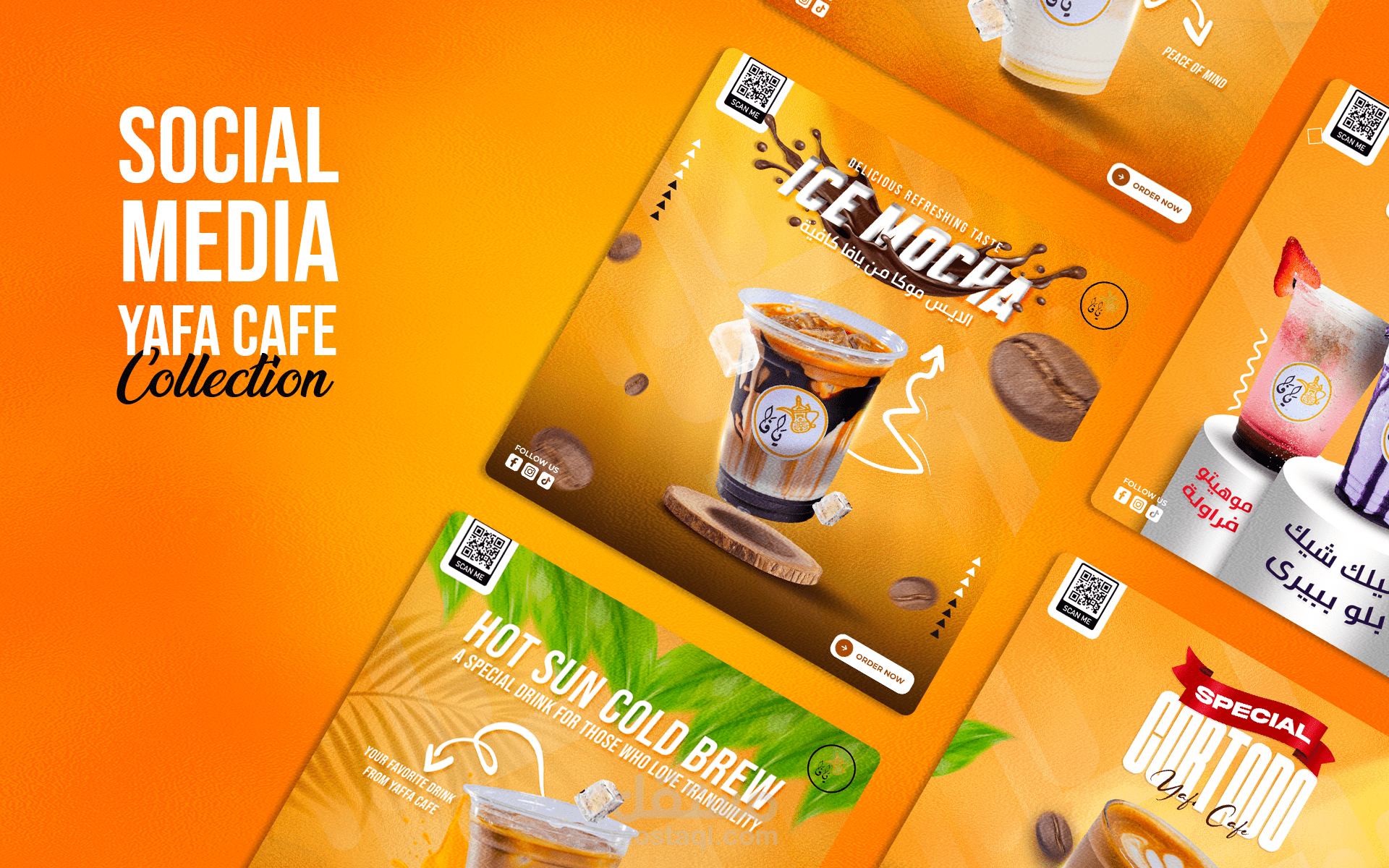 Social Media Designs For Yafa Cafe