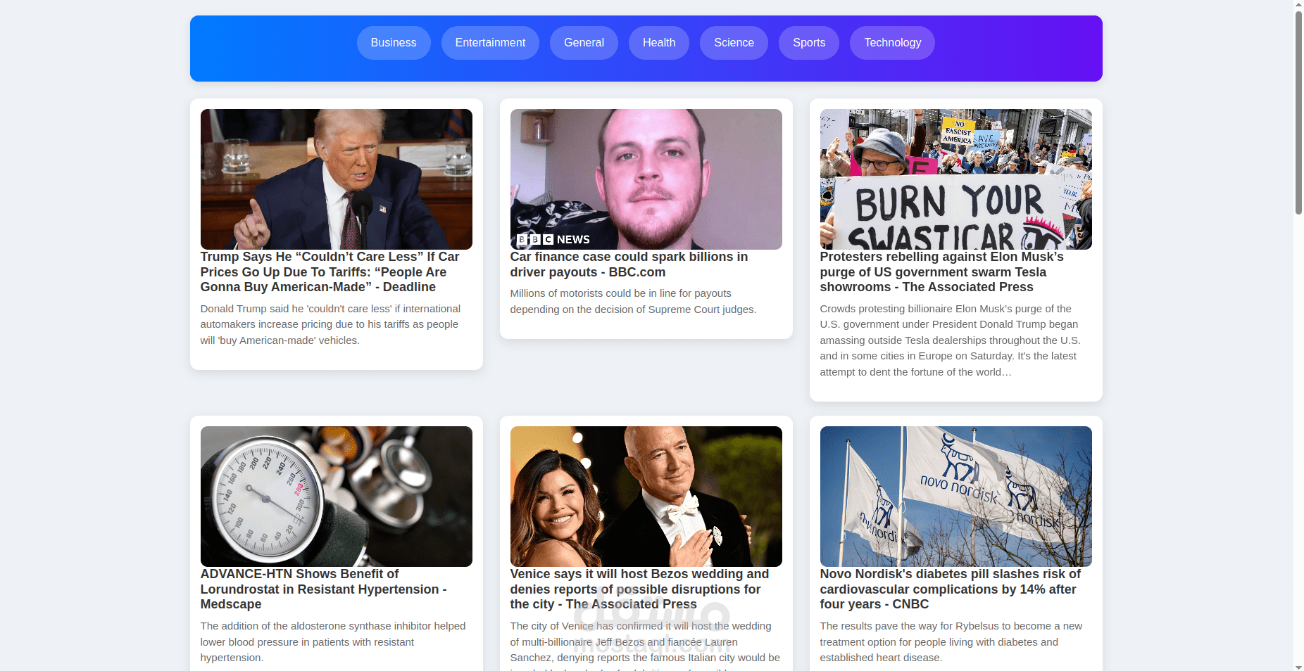 منصة أخبار ديناميكية بتصميم احترافي