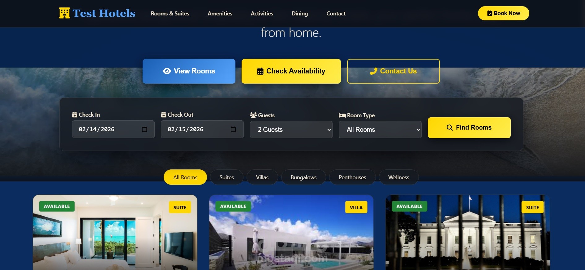 Website for Hotels