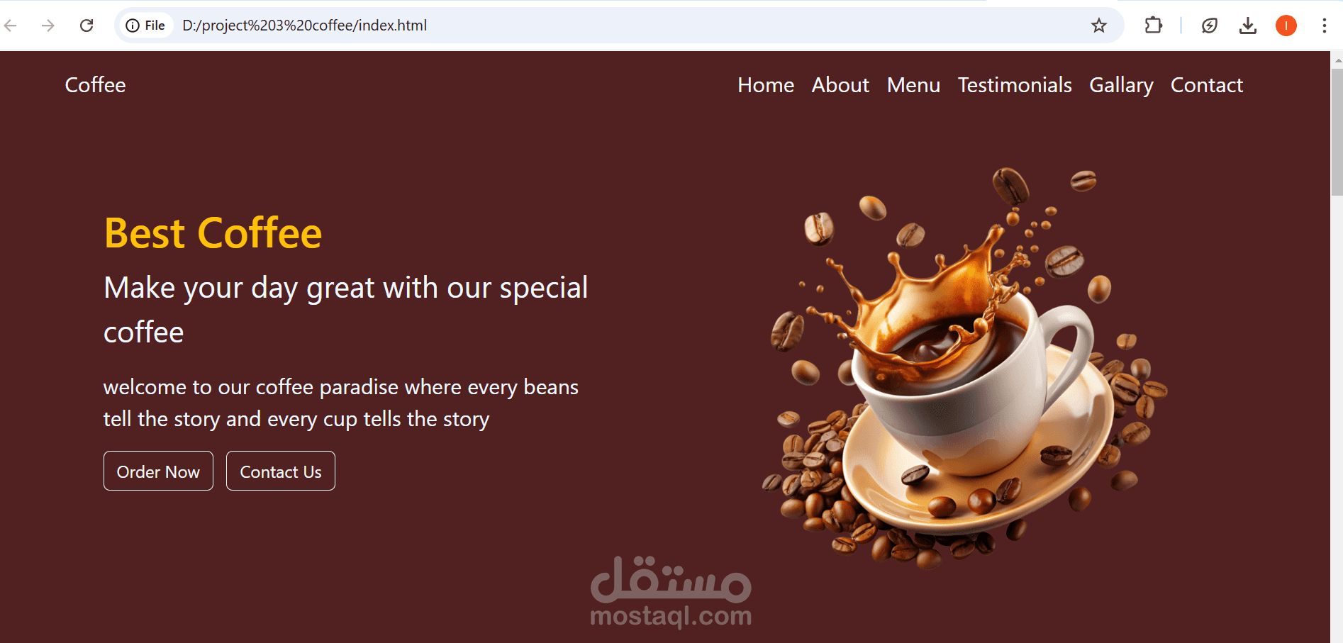 coffee website