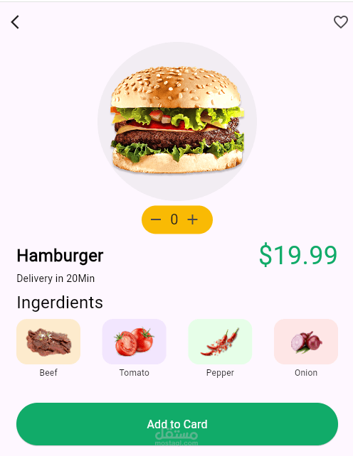 Restaurant Menu UI Design Using Flutter