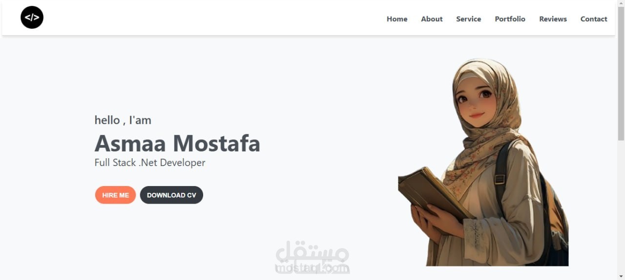 إنشاء ملف شخصي احترافي باستخدام HTML, CSS, JS لعرض أعمالك
