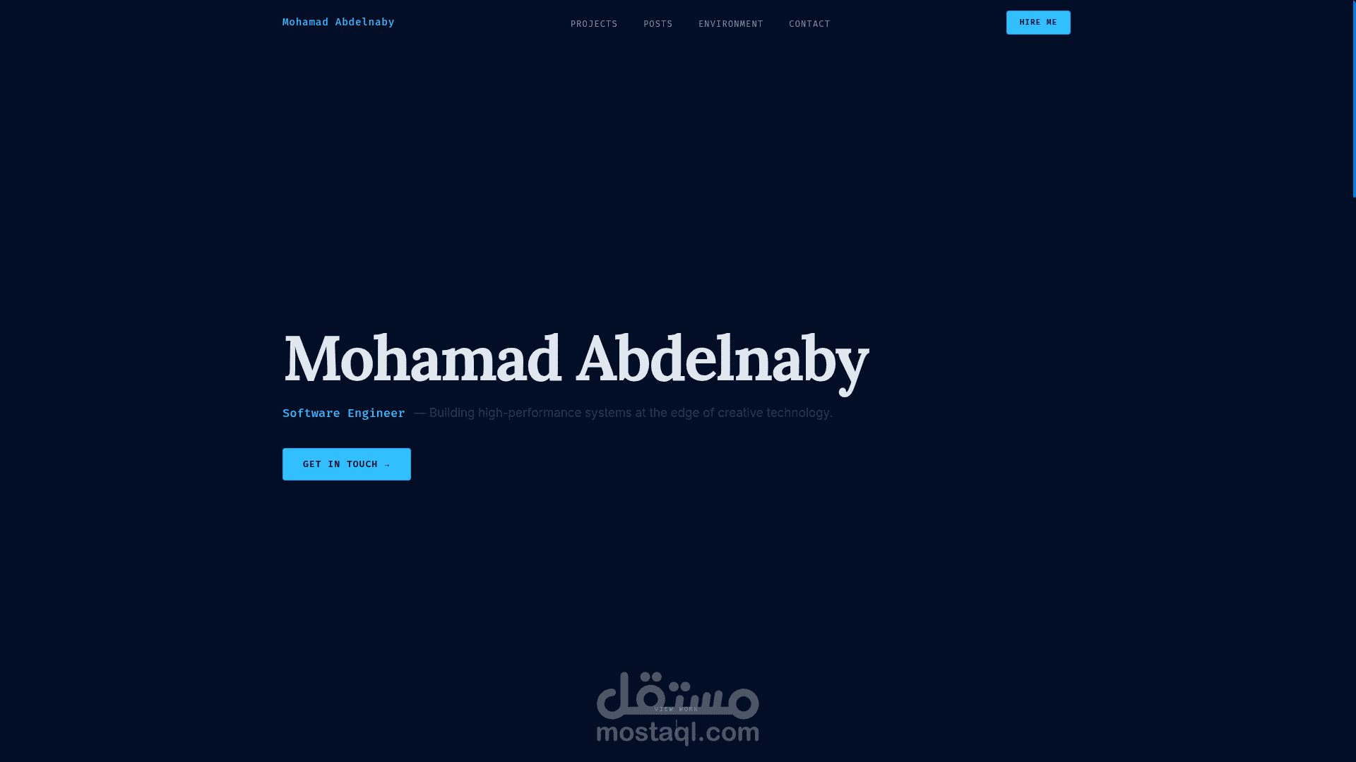 معرض أعمال احترافي (Portfolio) باستخدام React وGSAP
