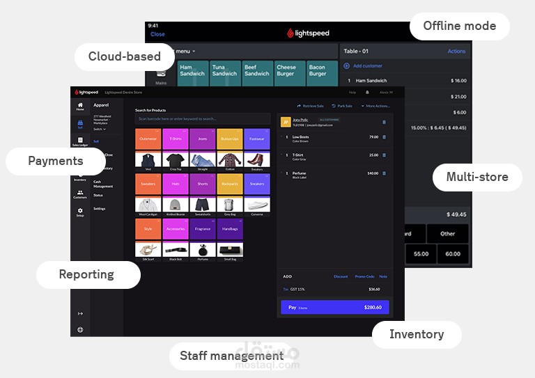 Cashing and inventory management system