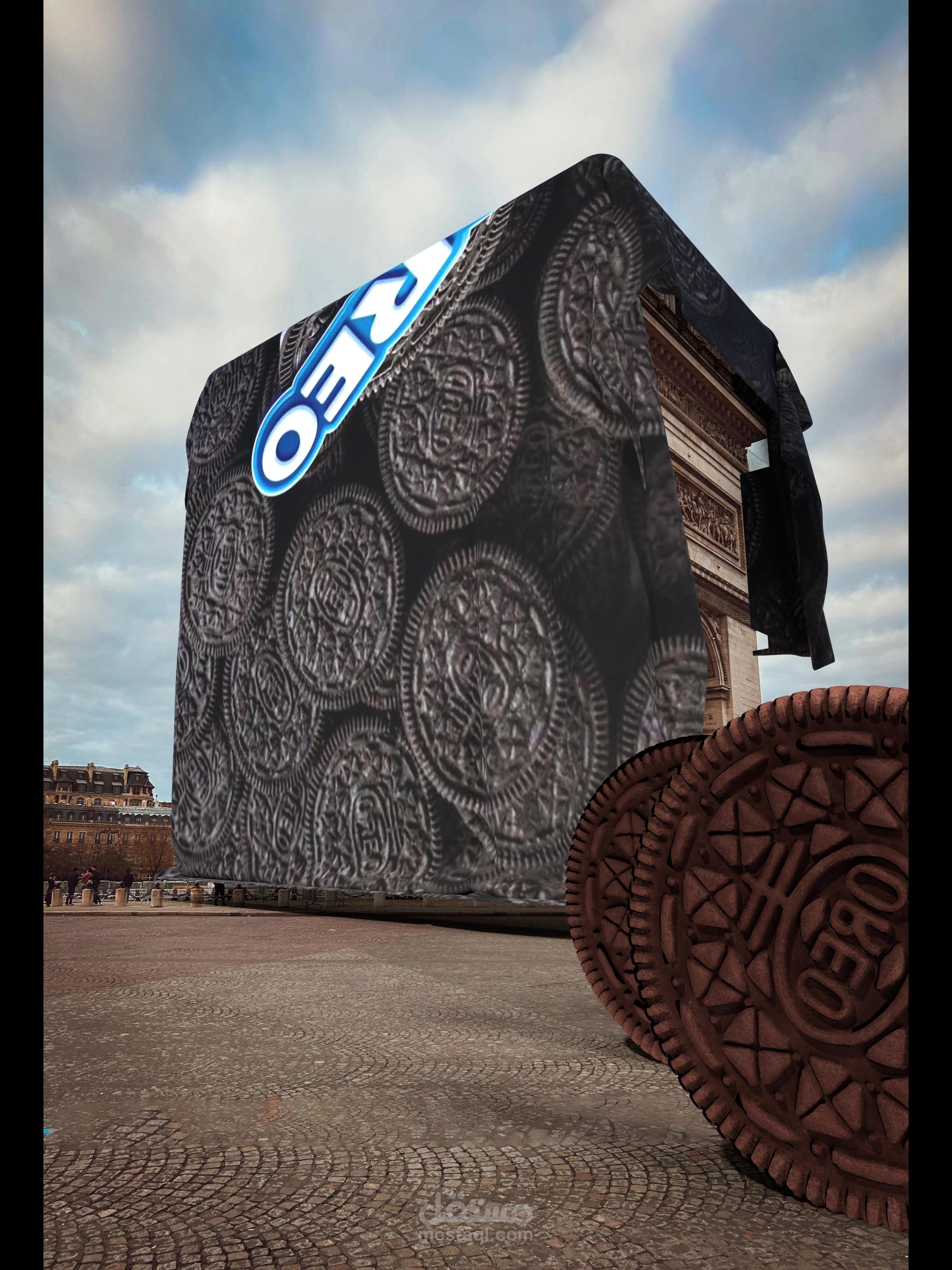 مشهد CGI ل Oreo باستخدام blender