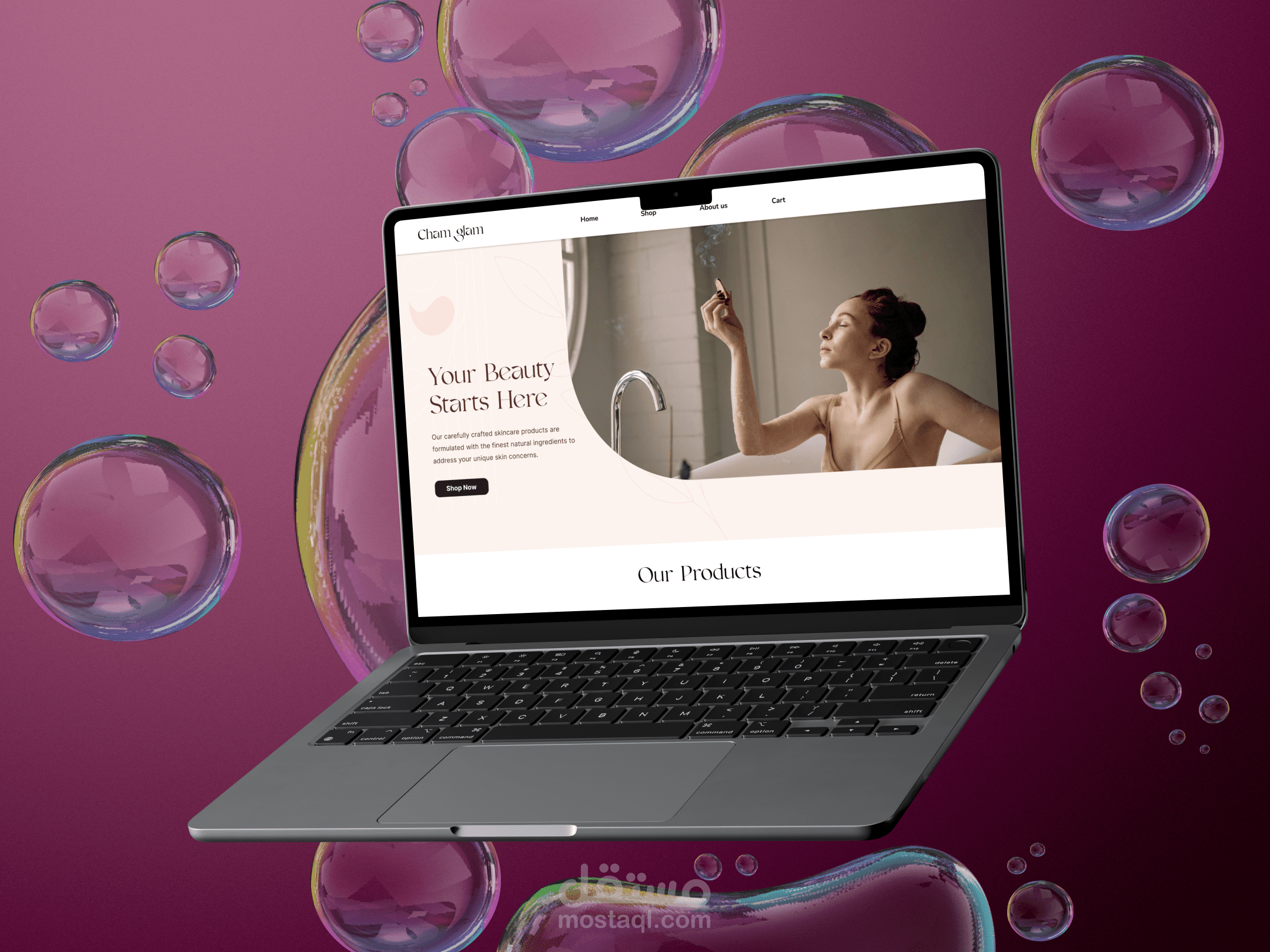 Skincare Website Design