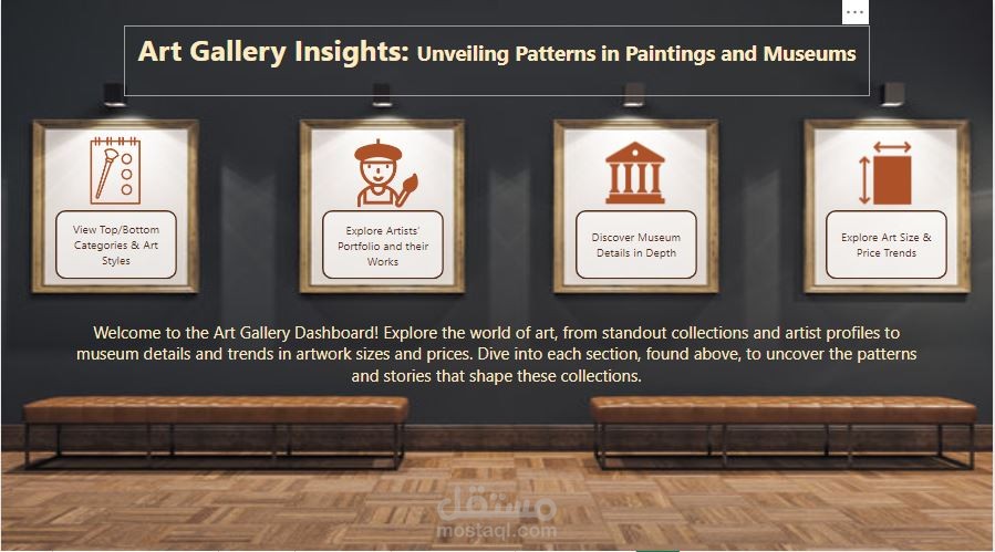 Art Gallery Paintings Analysis and Dashboard