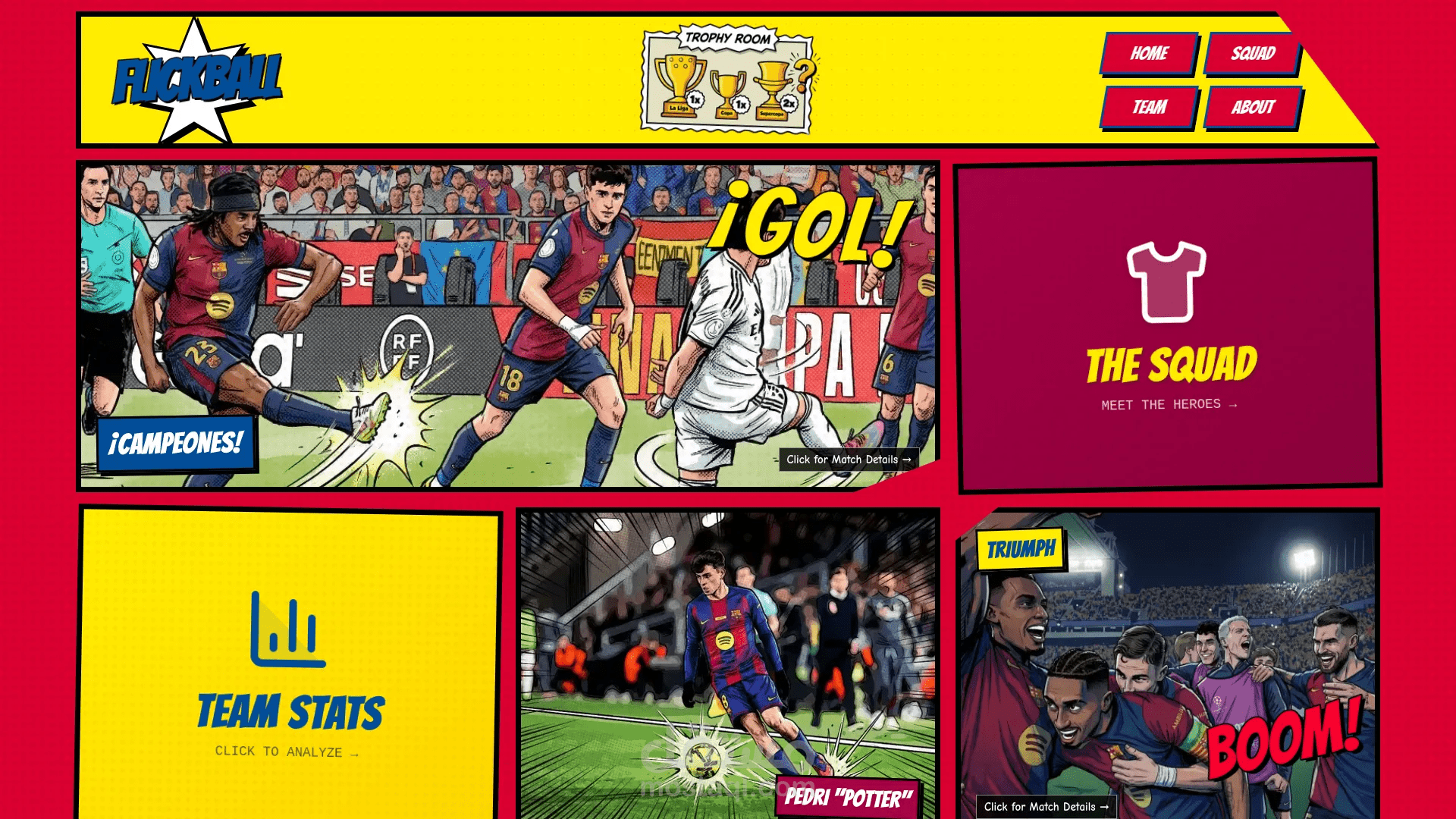 FlickBall: منصة تحليل بيانات تفاعلية لتوثيق حقبة هانزي فليك