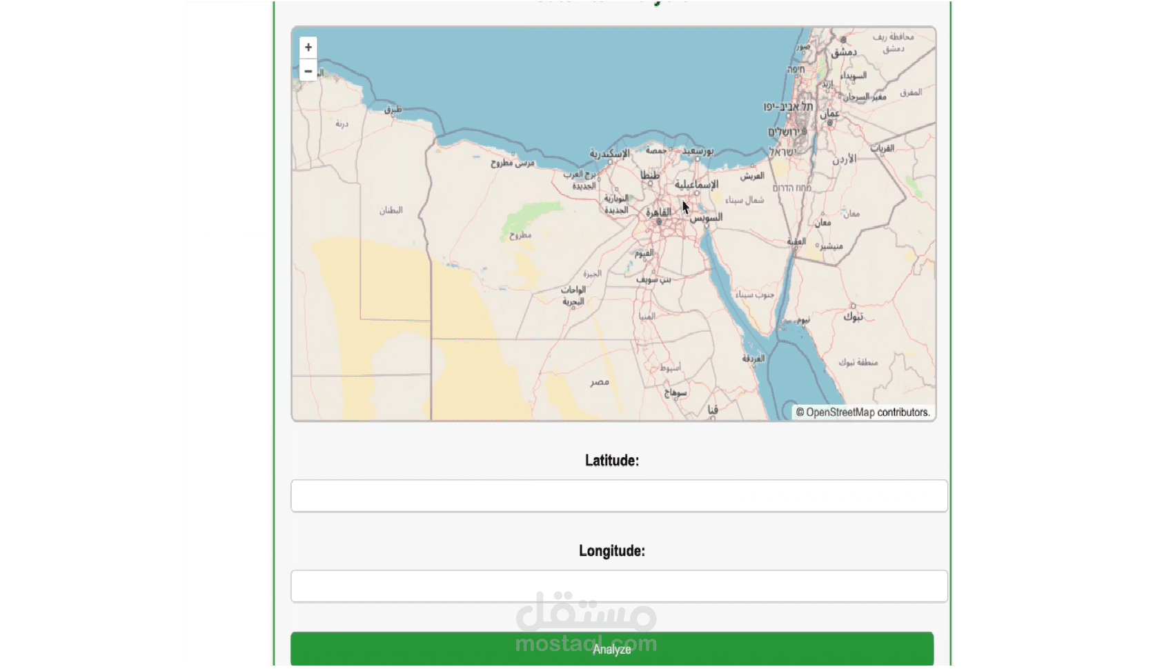 تطبيق ذكاء اصطناعي لمعرفة نوع التربة بناء علي صورة القمر الصناعي للمكان