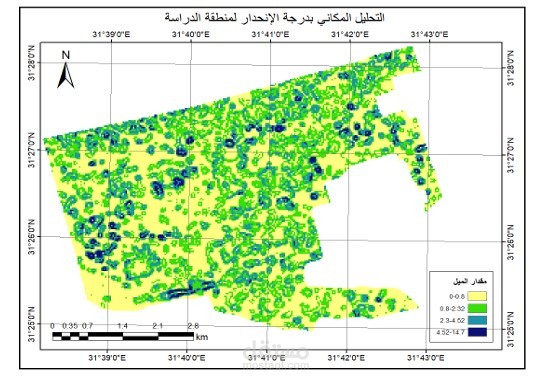 تحليلات مكانية جغرافية بمدينة دمياط الجديدة