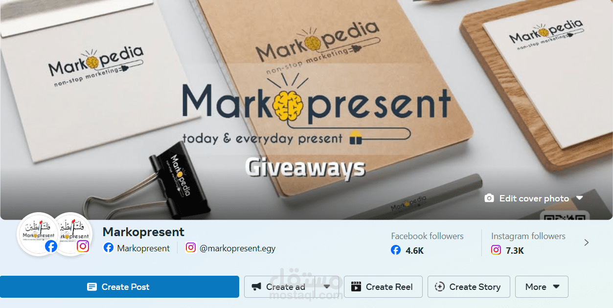 تقرير أداء فبراير لحسابات MarkoPresent على منصات التواصل الاجتماعي