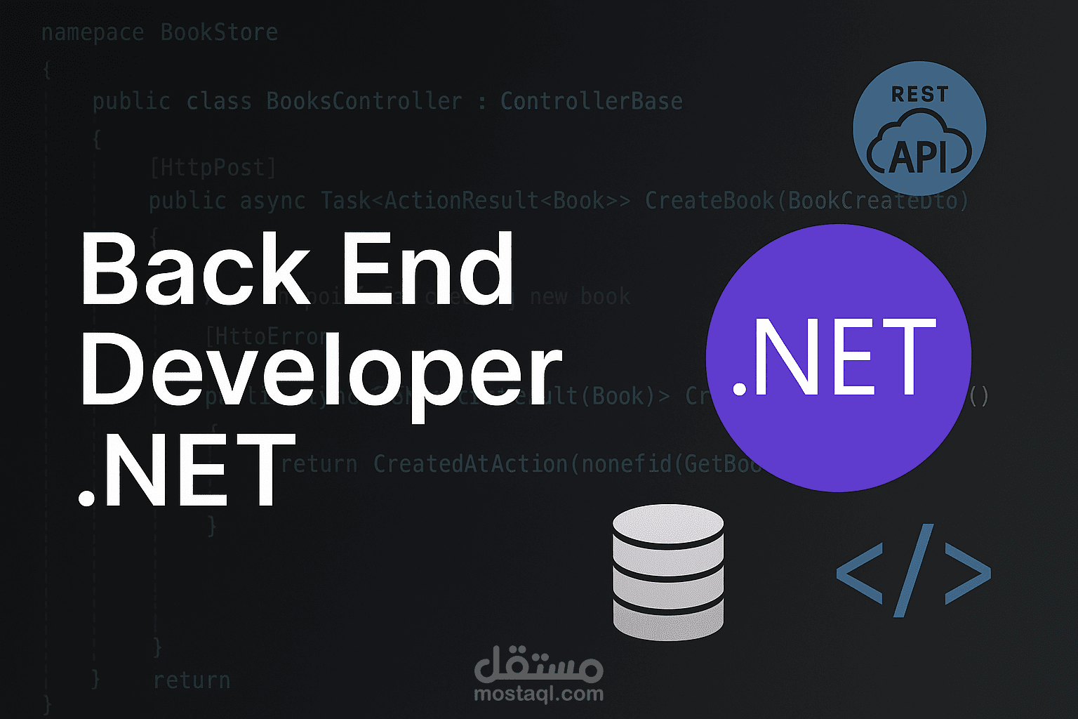 برمجة وتطوير الواجهات الخلفية (Back End) باستخدام .NET باحترافية