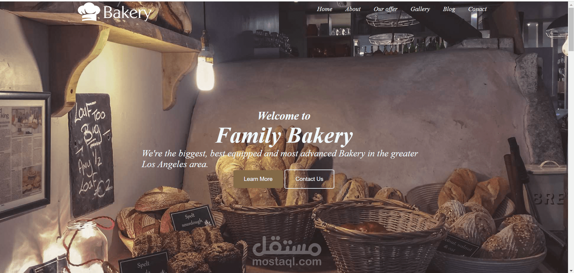 تصميم موقع لعرض اعمالك متجاوب ب html , css
