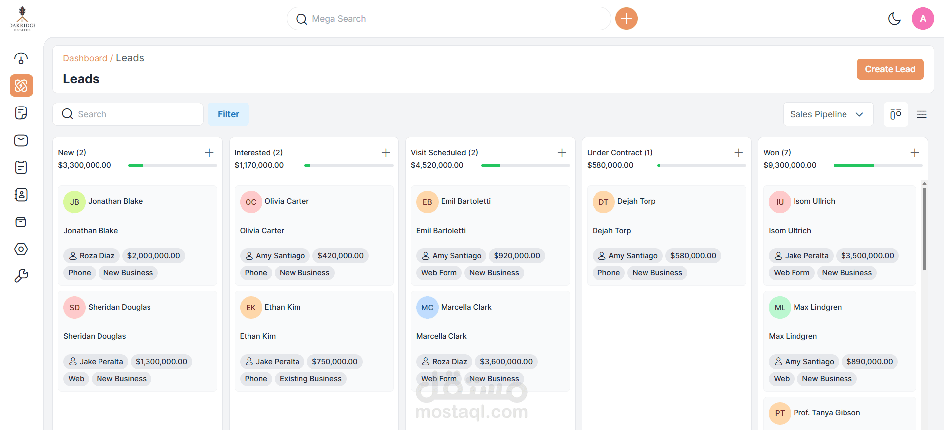 نظام ادارة موظفين شركة تسويق عقاري و نظام محاسبي متكامل