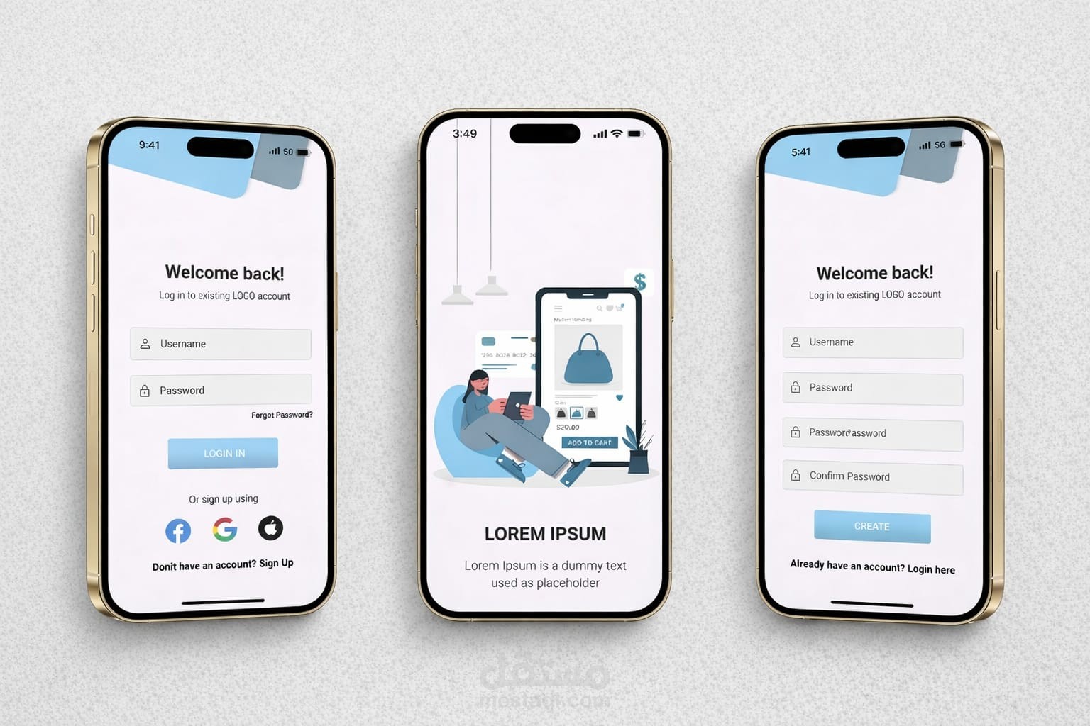 User Authentication Module | نظام تسجيل دخول متكامل بتصميم عصري (Flutter)