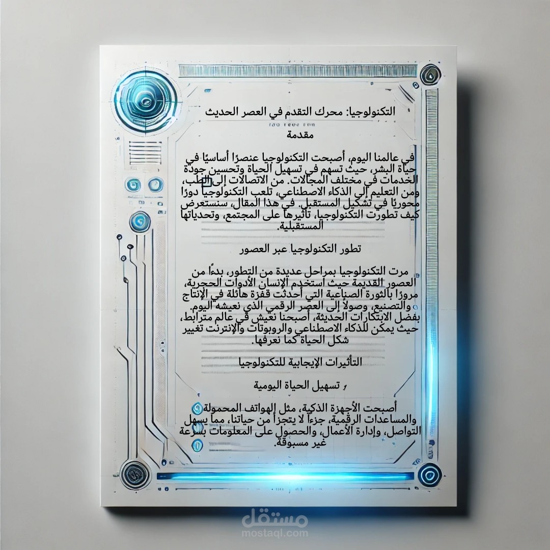 التكنولوجيا قوة التغير في العصر الرقمي