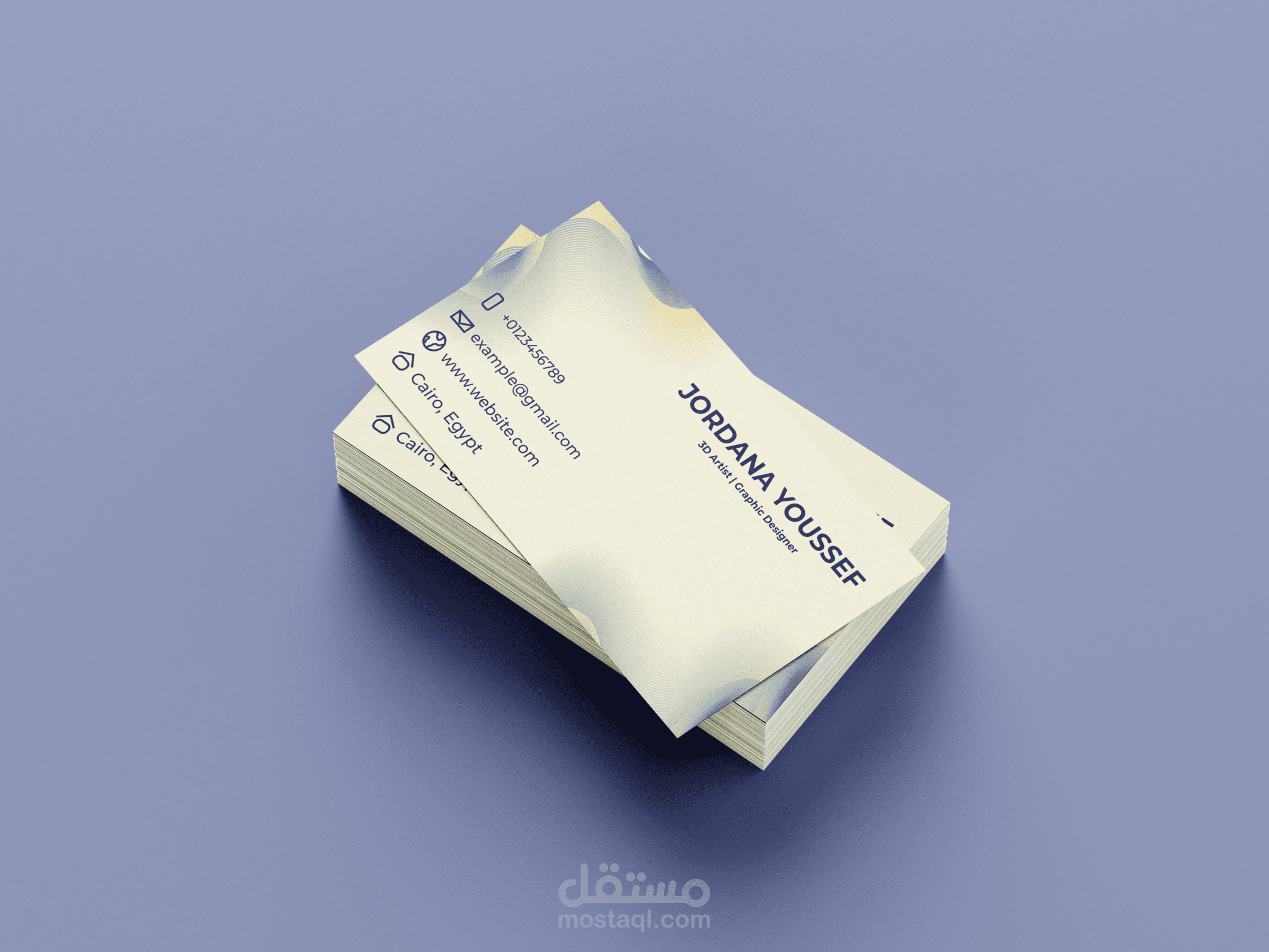 تصميمات ل Business Cards (تمرين)