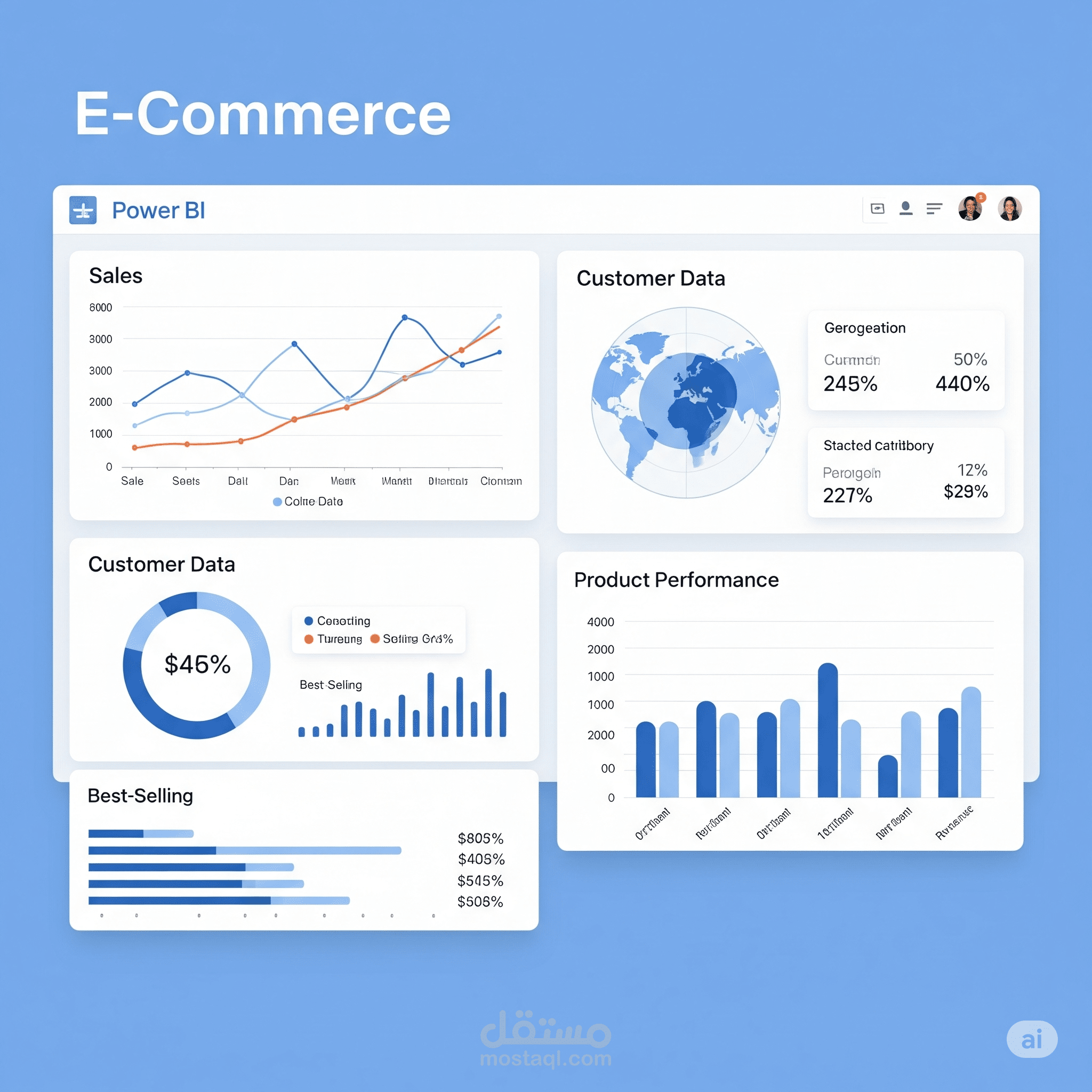 E-commerce dashboard