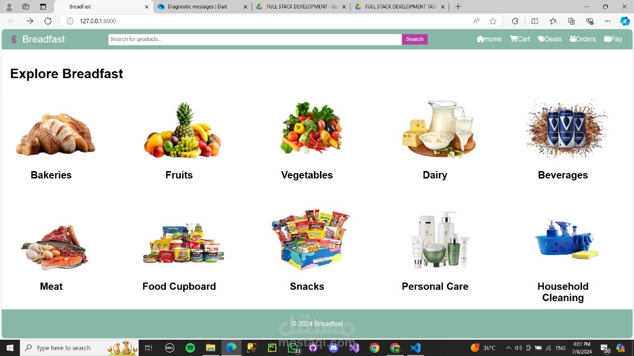 Ecommerce website باستخدام Django