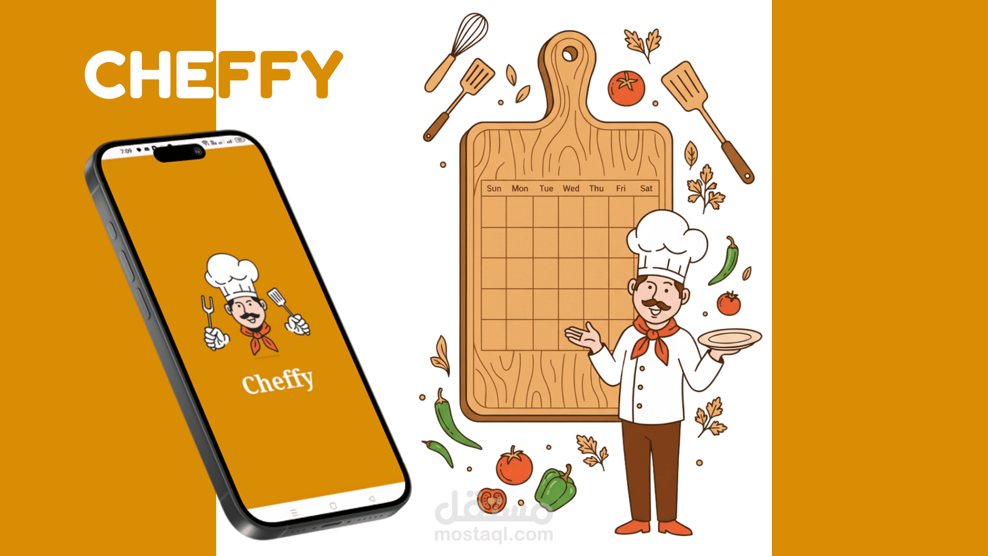 تطبيق Cheffy | مخطط وجبات ذكي واحترافي (Android Native App)