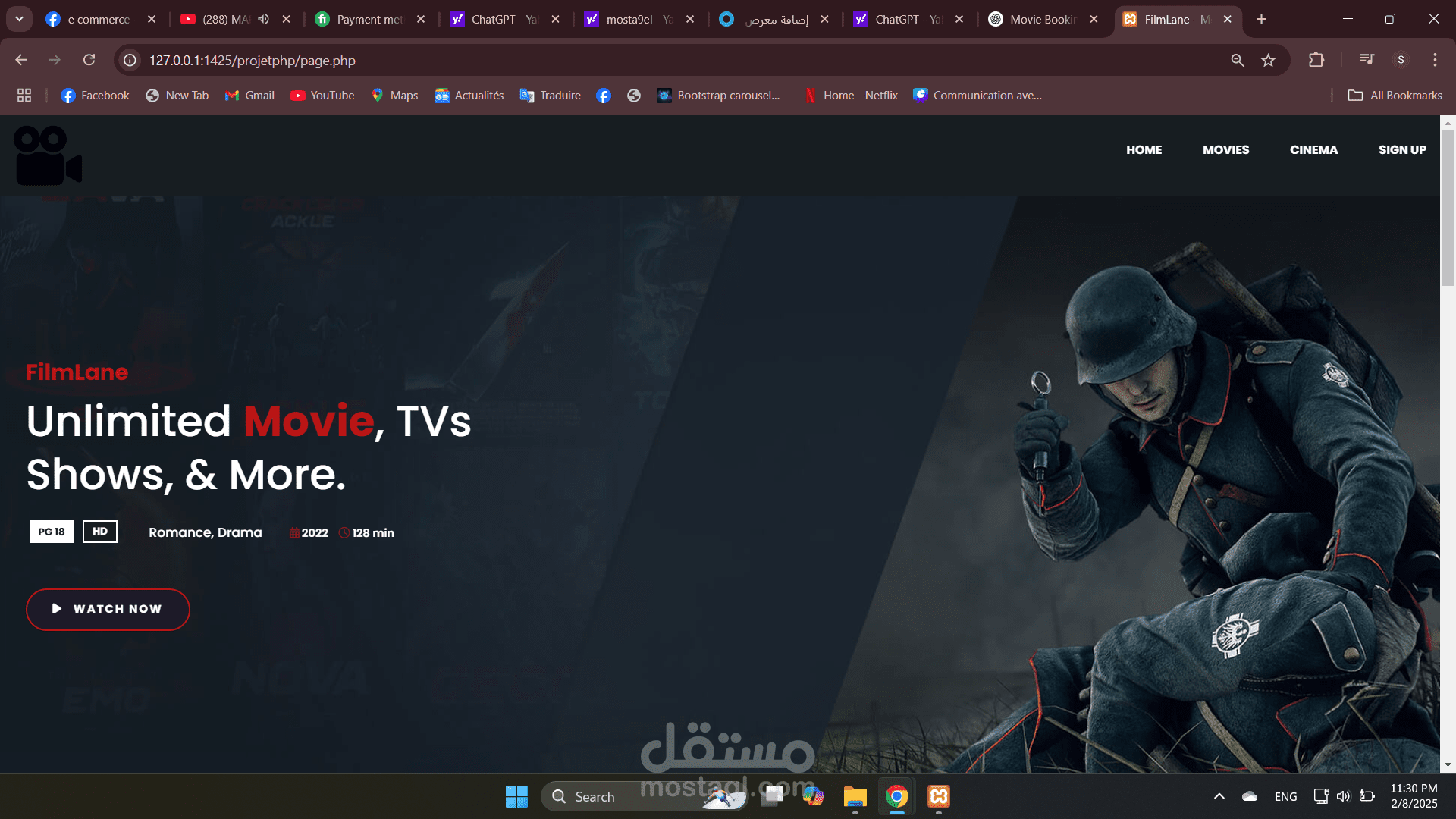 Movie bookingwebsite