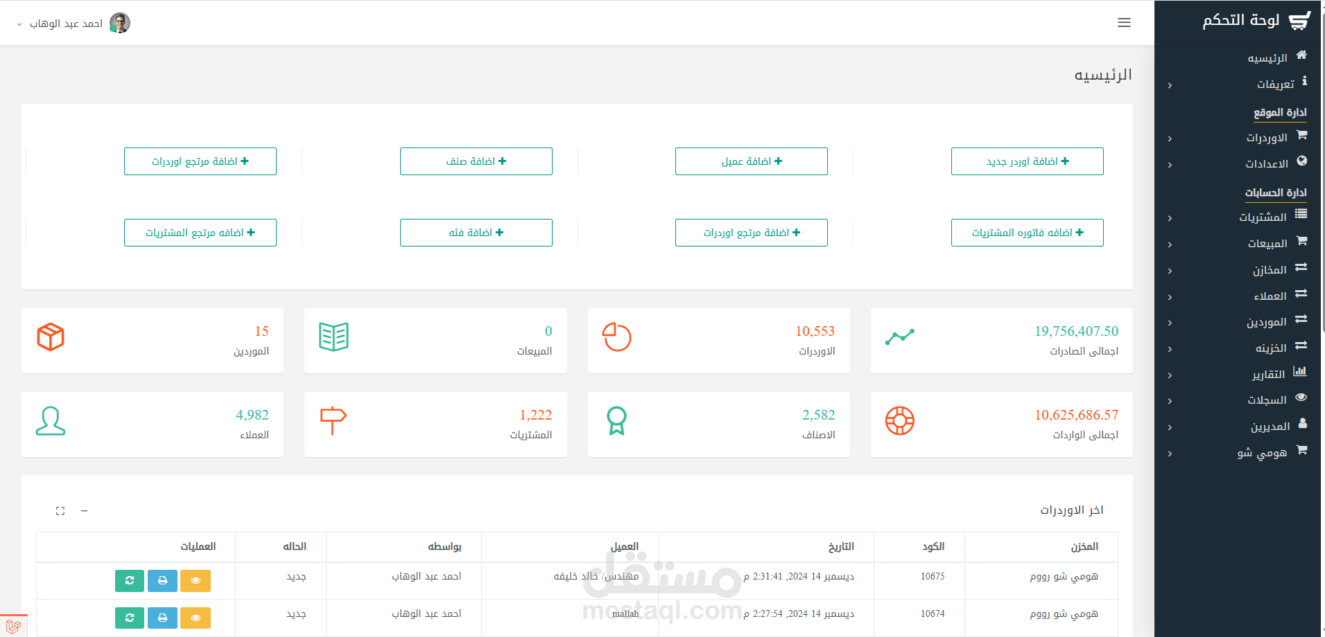Ecommerce &  inventory management system
