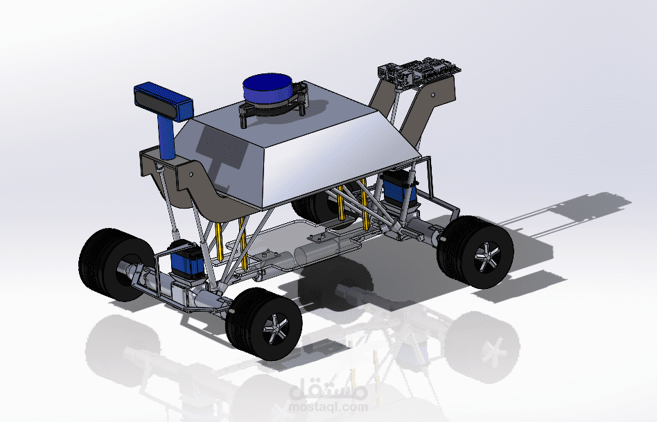 car with servo motor , RASBEERY PI , camera , and ladar