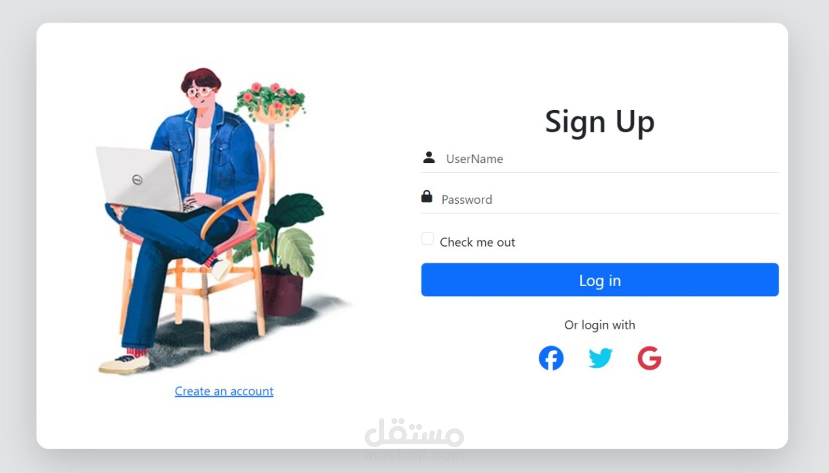 form login