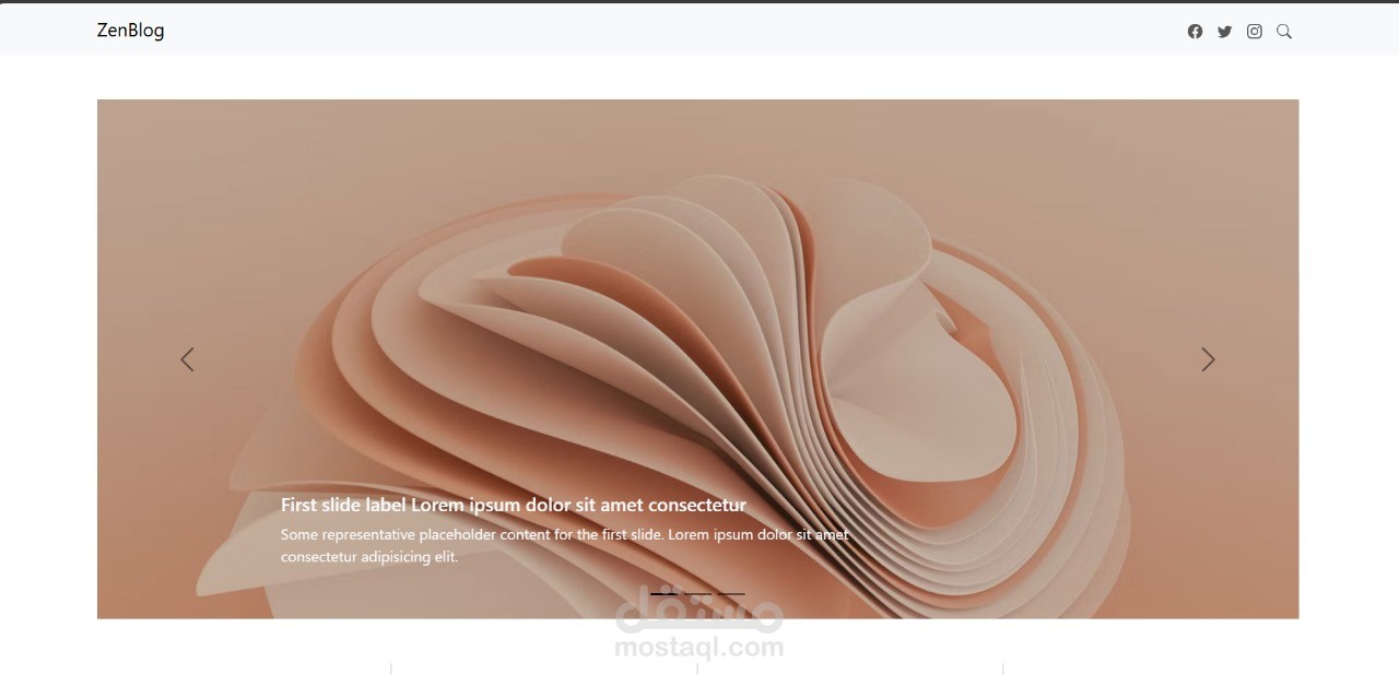 تصميم صفحة ويب بسيطة ومرنة تعتمد على HTML5 وCSS3 وBootstrap