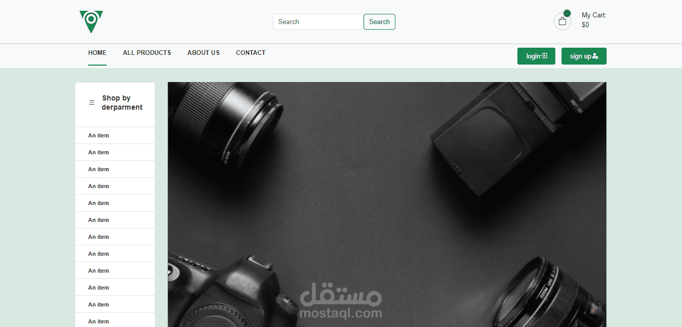 متجر الكتروني باستخدام html,css,js