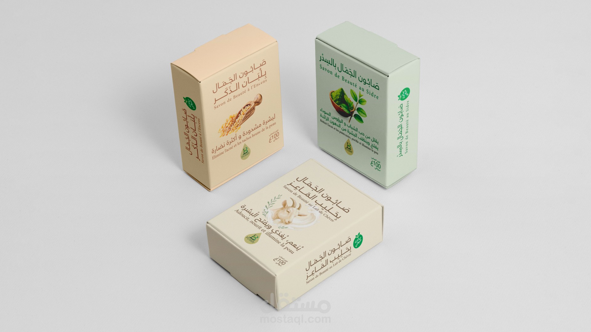 تصميم باكاجينغ لصابون بلدي للعناية بالوجه Face Care Soap Packaging