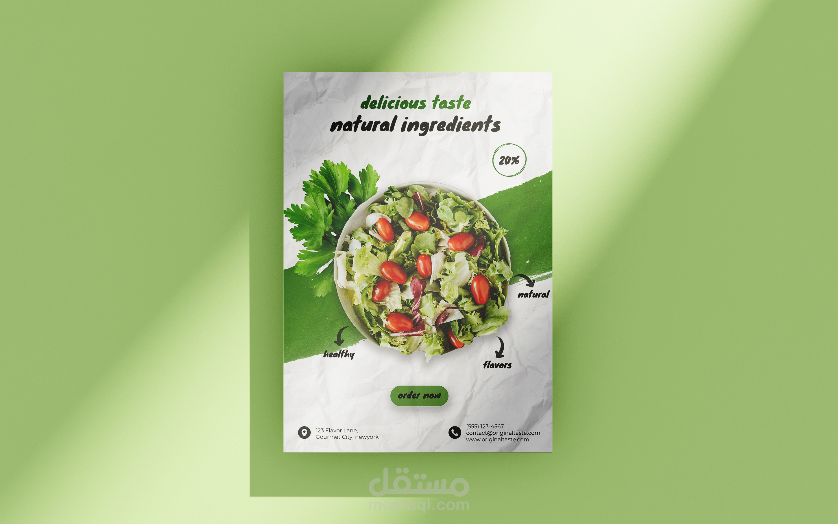 Healthy food flyer