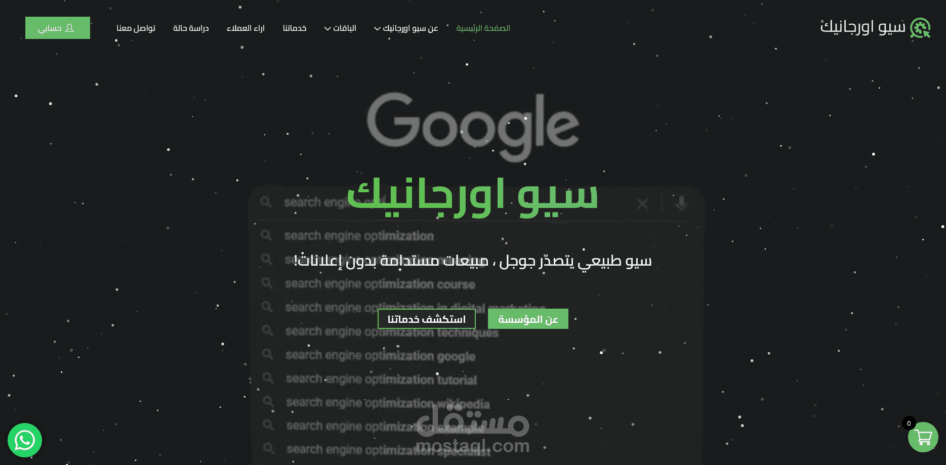 تصميم موقع سيو اورجانيك SEO Organic