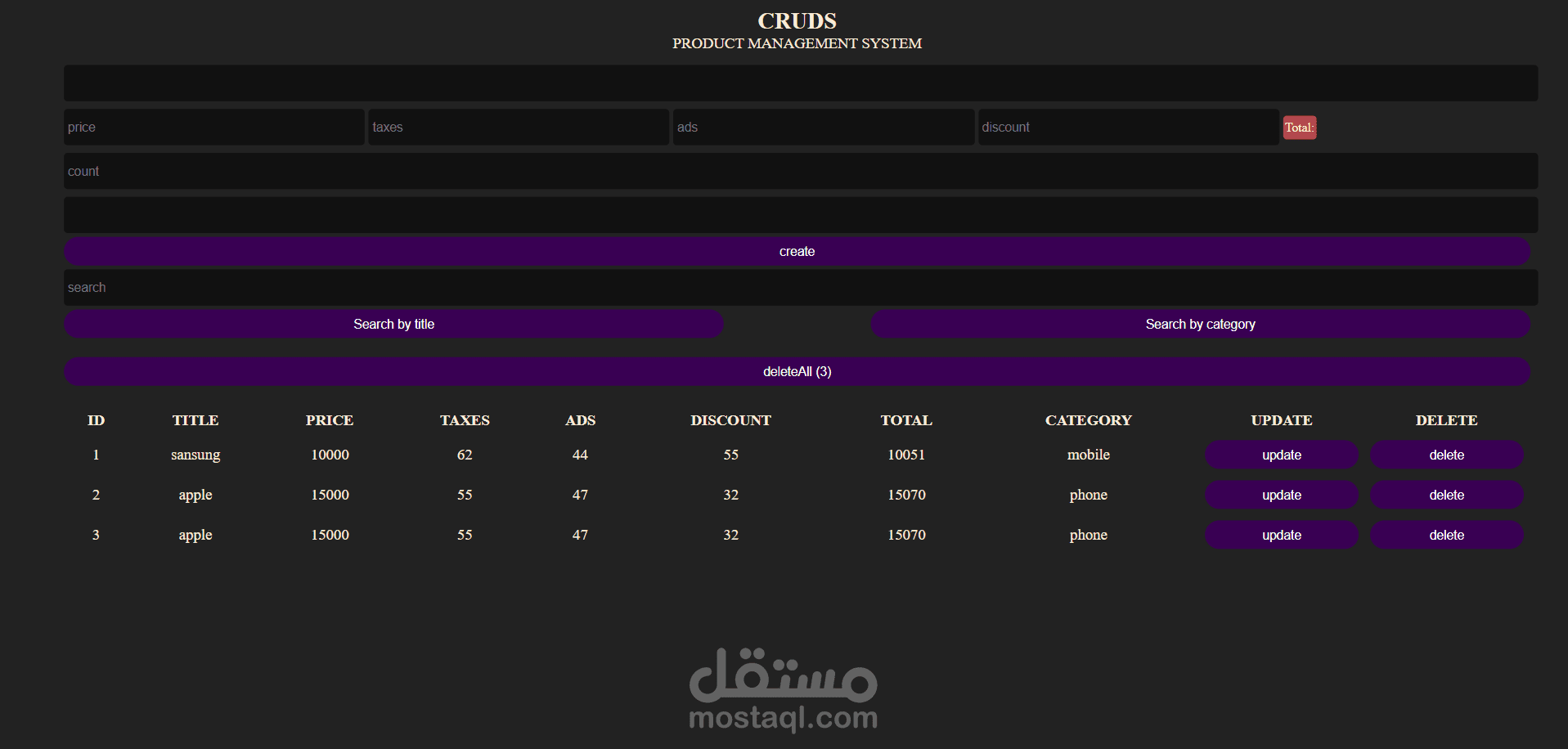Product management system