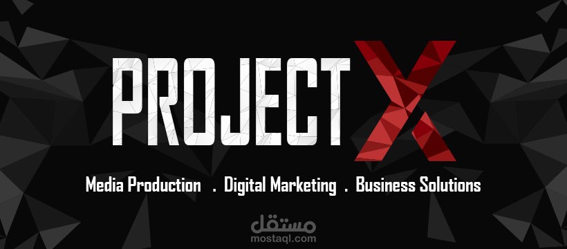 تصميم الهوية البصرية لشركة Project X