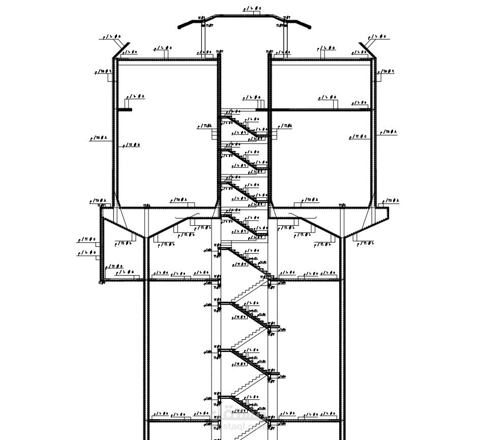 تصميم انشائى لخزان عالى