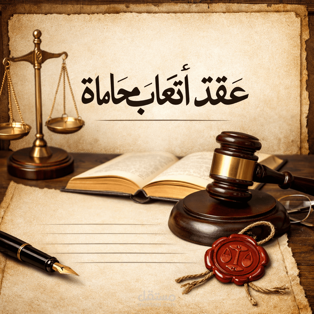 صياغة عقد لتحديد قيمة الأتعاب القانونية