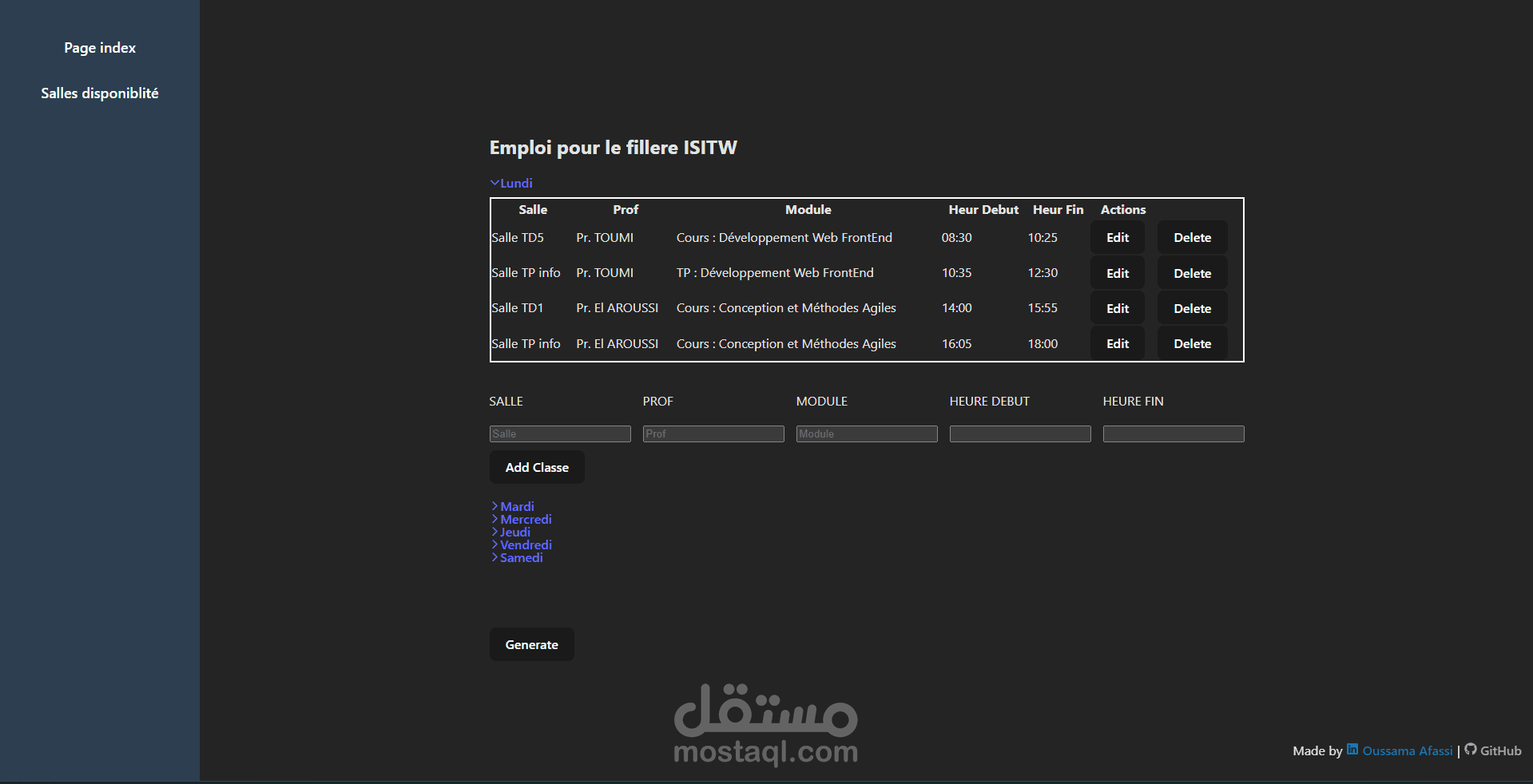 مُنظّم الجدول الجامعي